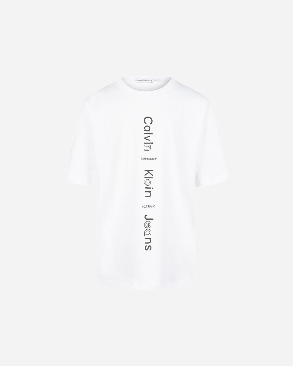  T-Shirt CALVIN KLEIN JEANS MAXI LOGO JR S4131531|BRIGHT WHI|10 scatto 0